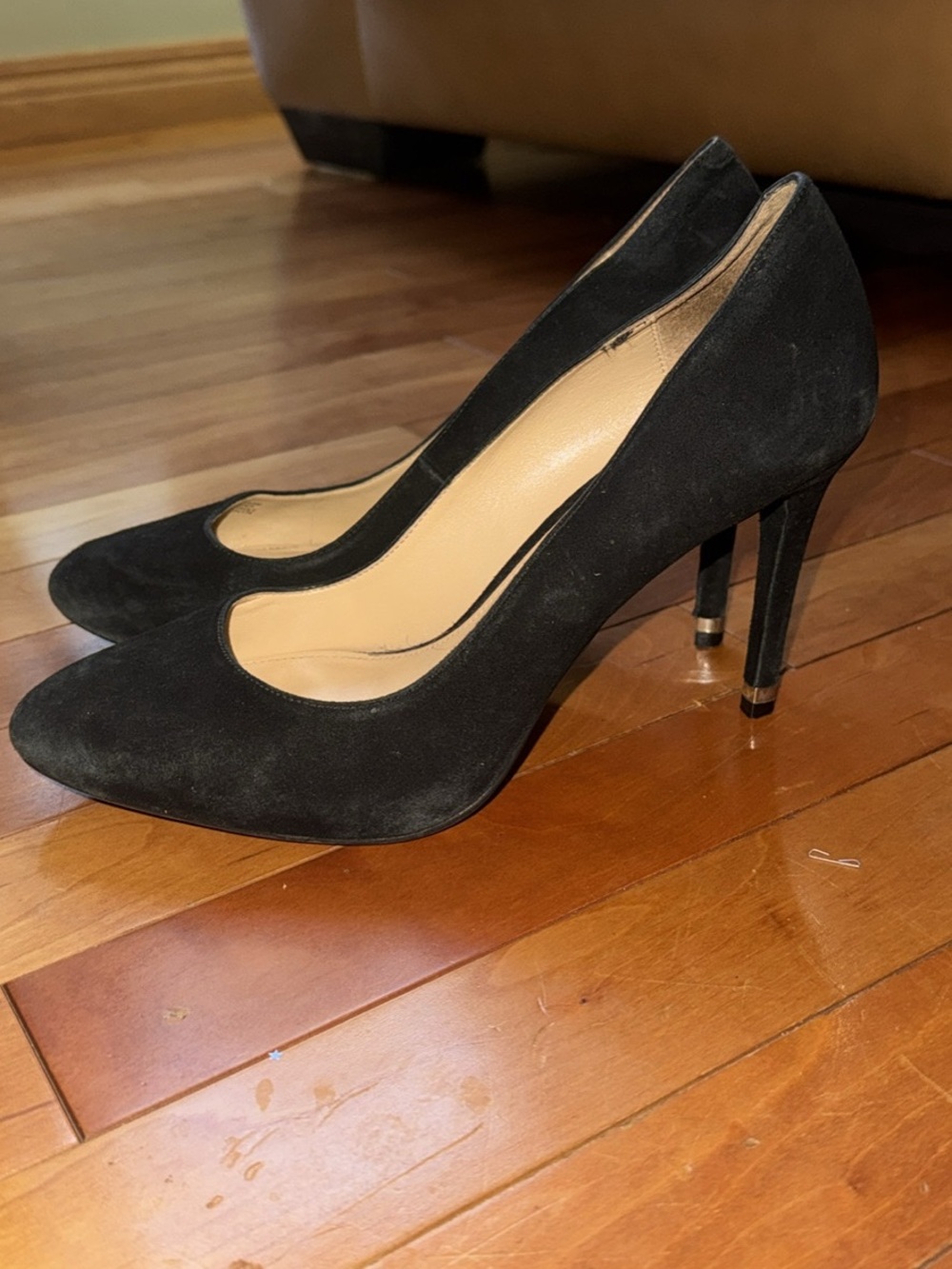 Michael Kors Black Suede Pointed-Toe Stiletto Pumps